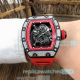 Swiss Replica Richard Mille RM 055 Bubba Watson Forged Carbon Watch With Red Rubber 42mm (6)_th.jpg